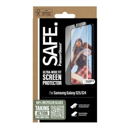 PanzerGlass SAFE. Protector de Pantalla Samsung Galaxy S25 Ultra-Wide Fit, Antirrayas, Antigolpes, Aplicación Seca, Sin Burbujas