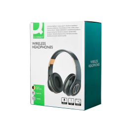 Q-connect Auriculares Bluetooth Diadema Ajustable Manos Libres Color Negro Autonomía 10h