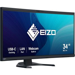 Eizo Monitor FlexScan EV3450XC-BK 34.1" 3440x1440 Curvo 21:9 IPS USB-C 94W 5ms Negro