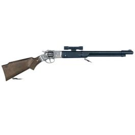 Rifle 8 tiros con cañon de plástico 68x12x3,5 cm Rifle 8 tiros con cañon de plástico 68x12x3,5 cm