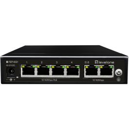 LevelOne FEP-0631 Switch 6 puertos Fast Ethernet 4xPoE+ 60W sin ventilador Precio: 104.49999956. SKU: B13V4SDNLE
