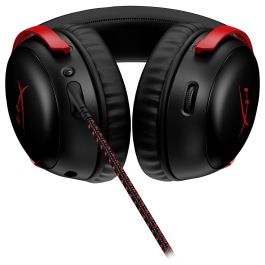 HP Cloud III Auriculares Gaming 7.1 Sonido DTS Headphone:X Inalámbrico USB-C Negro Rojo Over-Ear Cancelación Ruido Micrófono Boom Extraíble