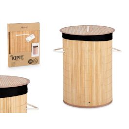 Pongotodo de Bambú Redondo Tela Negra 35x50 cm - Kipit (4 Unidades) Precio: 52.89000024. SKU: B1JKJK273N