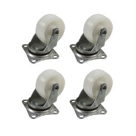 Edm Set 4 Ruedas Giratorias 50mm Blanco Acero Inox Goma Max 25kg Profesional Domestico Precio: 1.49999949. SKU: S7900496