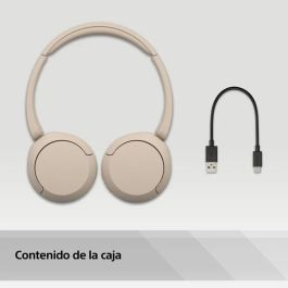 Sony WH-CH520 WHCH520C.CE7 Auriculares Inalámbricos Bluetooth Beige con Micrófono, 50h Batería, DSEE