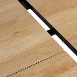 Mesa Extensible Natural Dm-Metal Salón 120 X 80 X 75 cm