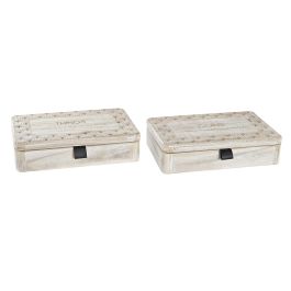 DKD Home Decor Caja Boho de MDF Natural 18 x 6.5 x 28 cm (Pack de 2 Unidades) Precio: 30.79000001. SKU: S3032244