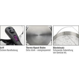 GSW Olla a Presión GSW4005643671446 Rápida 22 cm 6 L Inducción Acero Inoxidable