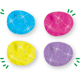 Ses Creative Plastilina Glittering 4x90gr SES1710479905585