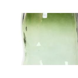 DKD Home Decor Jarrón Verde Oscuro de Cristal Reciclado Orgánico 34x34x73 cm