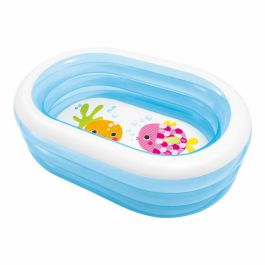 Piscina Hinchable para Niños Intex Ovalada Azul Blanco 230 L 163 x 46 x 107 cm (6 Unidades)