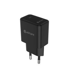 eSTUFF USB-C Charger EU PD 20W - Black eSTUFF USB-C Charger EU PD 20W - Black