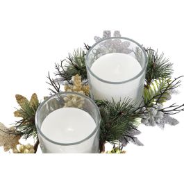 Vela DKD Home Decor Dorado Plateado Navidad 15 x 15 x 5 cm (2 Unidades) Vela DKD Home Decor Dorado Plateado Navidad 15 x 15 x 5 cm (2 Unidades)