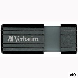 Memoria USB Verbatim PinStripe Negro 64 GB Memoria USB Verbatim PinStripe Negro 64 GB