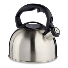Kinvara Tetera Acero Inoxidable 2.5L, Asa de Plástico, 23x20x19 cm, Apta para Gas, Eléctrico, Inducción y Vitrocerámica (6 Unidades) Precio: 57.79000051. SKU: S3605673