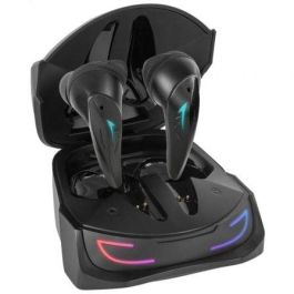 Mars Gaming MHI-Ultra Auriculares Inalámbricos TWS Bluetooth 5.3, ANC+ENC, Batería 24h, Carga Inalámbrica, RGB Flow, IPX4, Negros