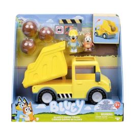 Camion bluey dump truck. incluye una figura de bingo manchada de barro y una de bluey con casco. Camion bluey dump truck. incluye una figura de bingo manchada de barro y una de bluey con casco.