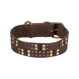Collar para Perro Trixie Rustic Marrón oscuro S-M