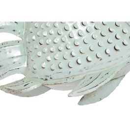 DKD Home Decor Metal fishes 2c24 Pez Portavela Decoracion Hogar Azul Celeste Metal 108 x 80 x 16 cm