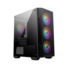 MSI MAG Forge M100A Micro Torre Negro, Transparente, PC Juego