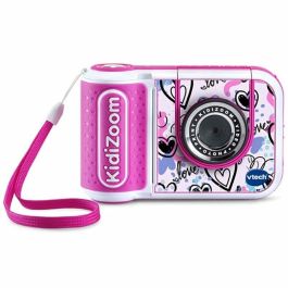 VTech 80-549157-022 Cámara Digital Instantánea Kidizoom Print Cam 5 MP sin tinta vídeo B/N para niños +5 años Rosa