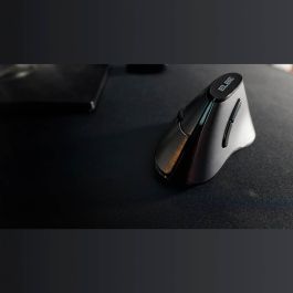 Elbe Ratón Inalámbrico Vertical Ergonómico RT-102 con Pila Incluida Negro