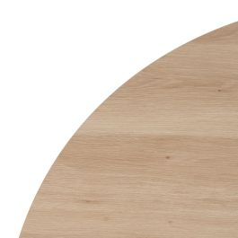 Mesa Comedor Natural-Crema Dm-Metal 120 X 120 X 75 cm