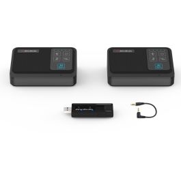 AVerMedia AW111 PA511D Micrófono de Escritorio Inalámbrico USB-C Negro para PA511D, reducción de ruido, 20h batería