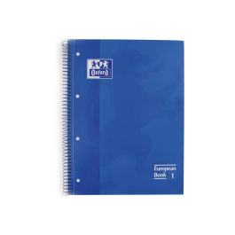 Oxford Cuaderno Classic Europeanbook 1 Write&Erase 80H A4+ 5x5 mm Microperforado T-Extradura Pack 5 Ud Azul Marino