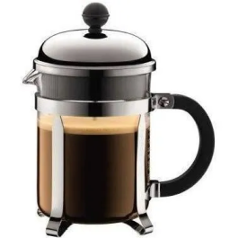 Bodum Chambord Cafetera de Pistón, 4 Tazas, 0.5 L, Acero Inoxidable - BOD0727015141718 Precio: 37.50000056. SKU: B1JHB57ZSC