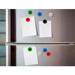 Liderpapel Imanes Ecouse PP Reciclado para Pizarra Magnética, 35 mm, Caja de 10 Unidades