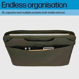 HP Funda Portátil Modular 15.6 pulgadas - Transporte Versátil 3 Formas (Correa y Asas Ocultas), Duradera, Ligera y Organizada con Bolsillos