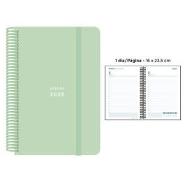 Agenda Anual (2026) Senfort Pastel Espiral Tapa Pp Con Goma 160X235 D/P Verde Precio: 16.50000044. SKU: B1AR8YZEMS
