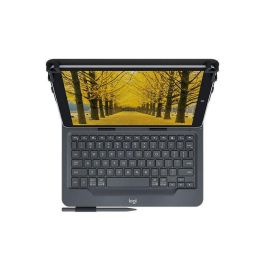 Logitech Universal Folio Funda con Teclado Bluetooth para Tablets 9-10 Pulgadas Multi-OS Resistente a Derrames y Soporte Lápiz