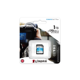 Kingston Canvas Go! Plus 1 TB SD UHS-I Clase 10 V30 U3 Resistente - SDG3/1TB Kingston Canvas Go! Plus 1 TB SD UHS-I Clase 10 V30 U3 Resistente - SDG3/1TB