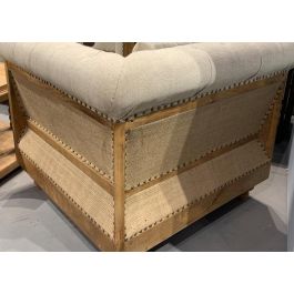 DKD Home Decor Sofá Item Home Poliester 87 x 79 x 225 cm con 3 Cojines