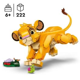 LEGO Disney El Rey León Simba Cachorro 43243 Juego de Construcción con 222 Piezas para Niños y Niñas a partir de 6 Años