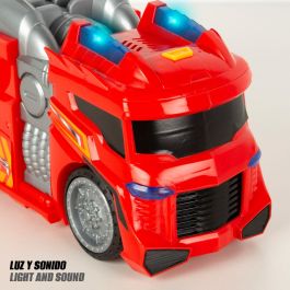 Camión de Bomberos Teamsterz Rojo Gris 30 x 16 x 13 cm (4 Unidades)