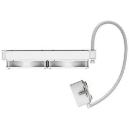 Hiditec LDCR10003 Sistema de Refrigeración Líquida LQ240 Blanco con 2 Ventiladores ARGB 120mm PWM, Bomba Aluminio, Intel/AMD TDP 265W