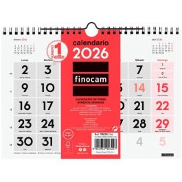 Finocam S-210x150 mm Mv Neutro Calendario de Pared 2026 Números Grandes, Espiral, Festivos Internacionales, 210x150mm Precio: 3.50000002. SKU: B1C7C54NQ5