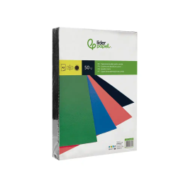 Liderpapel Tapa Encuadernacion Carton A3 Negra 1mm Paquete 50 Unidades