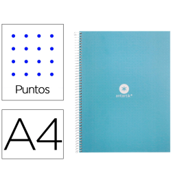 Antartik Cuaderno espiral A4 micro dots tapa forrada 80 hojas 90 gr rayado puntos celeste Precio: 5.50000055. SKU: B13GLJWBF6
