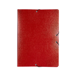 Liderpapel Carpeta Proyectos Folio Lomo 90mm Cartón Gofrado Rojo