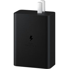 Samsung EP-T6530 Cargador de Pared Negro con 2 Puertos USB-C para Smartphone, Tableta, Portátil, Auriculares y Smartwatch