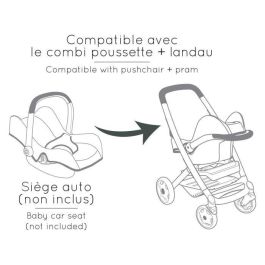 Smoby SMO3032162531228 Cochecito + Silla de Paseo Maxi-Cosi Beige para Niños de 3 Años