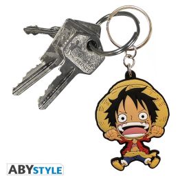 Abystyle Llavero PVC One Piece Luffy New World Super Deformed