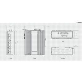 Level One IES-0620 Switch Industrial 4x GE 2x SFP 126W 4x PoE