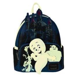Loungefly Mochila Halloween Casper The Friendly Ghost de piel vegana con detalles que brillan en la oscuridad