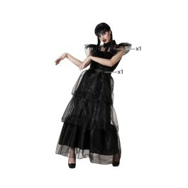Disfraz de Halloween Niña Muerta para Mujer Adulto Negro Talla XS-S - Incluye Vestido Largo y Cinturón Disfraz de Halloween Niña Muerta para Mujer Adulto Negro Talla XS-S - Incluye Vestido Largo y Cinturón
