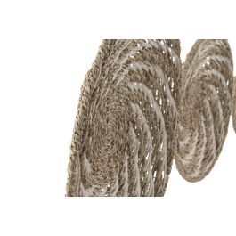 DKD Home Decor Decoracion Pared Natural Blanco 6 x 45 x 45 cm Set de 3 Precio: 49.6463. SKU: B1GT9RSH63